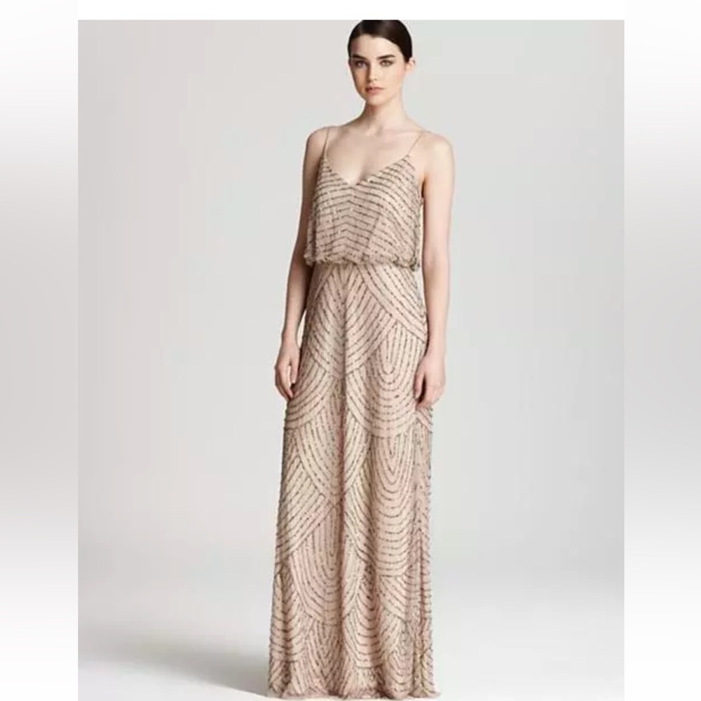 CLOSET CLOSING! LAST CHANCE
! Adrianna Papell  Beaded Blouson Gown size 6 $260 - Picture 4 of 9